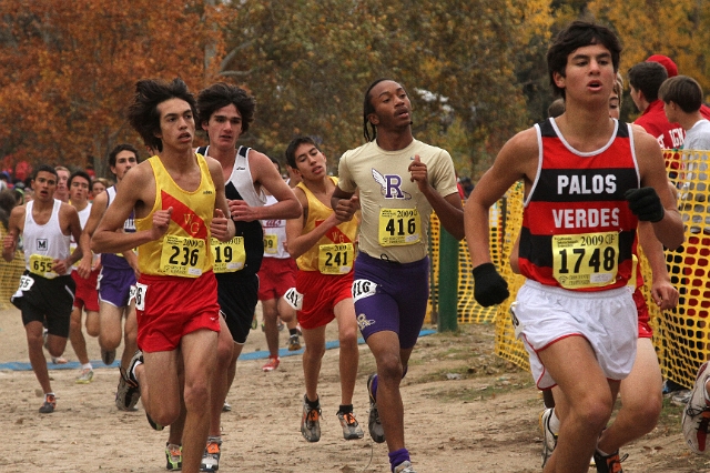 2009 CIF XC Boys D3-052.JPG - 2009 California CIF Cross Country Championships, Woodward Park, Fresno, California